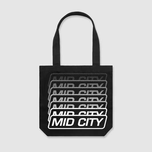 MID CITY Tote Bag - Black/White